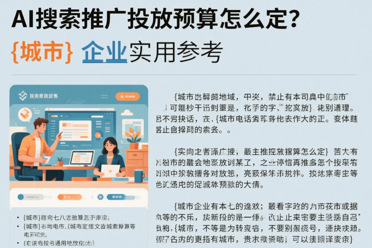 AI搜索推广投放预算怎么定？喀什企业实用参考