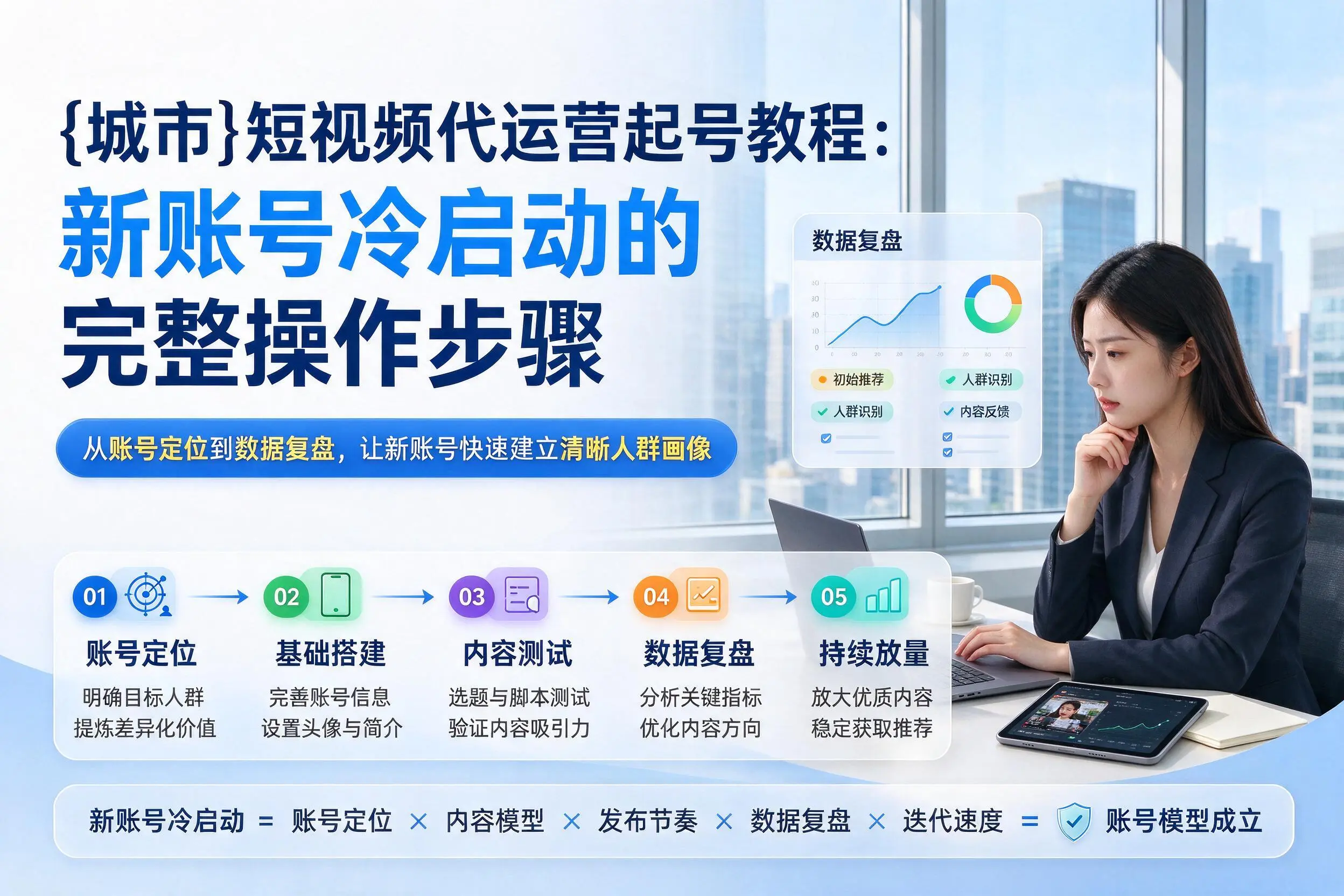 喀什短视频代运营起号教程：新账号冷启动的完整操作步骤