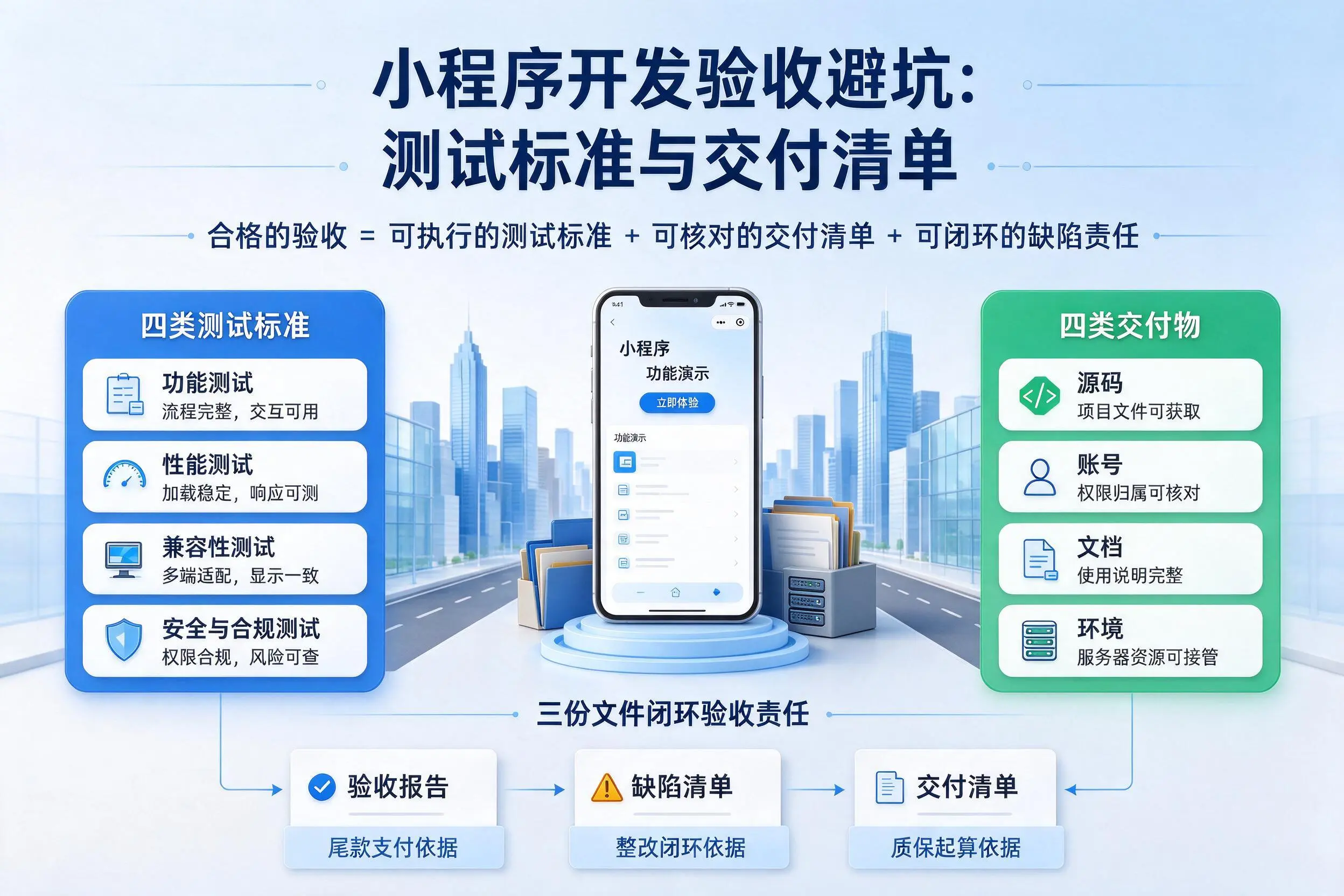 喀什小程序开发验收避坑:测试标准与交付清单