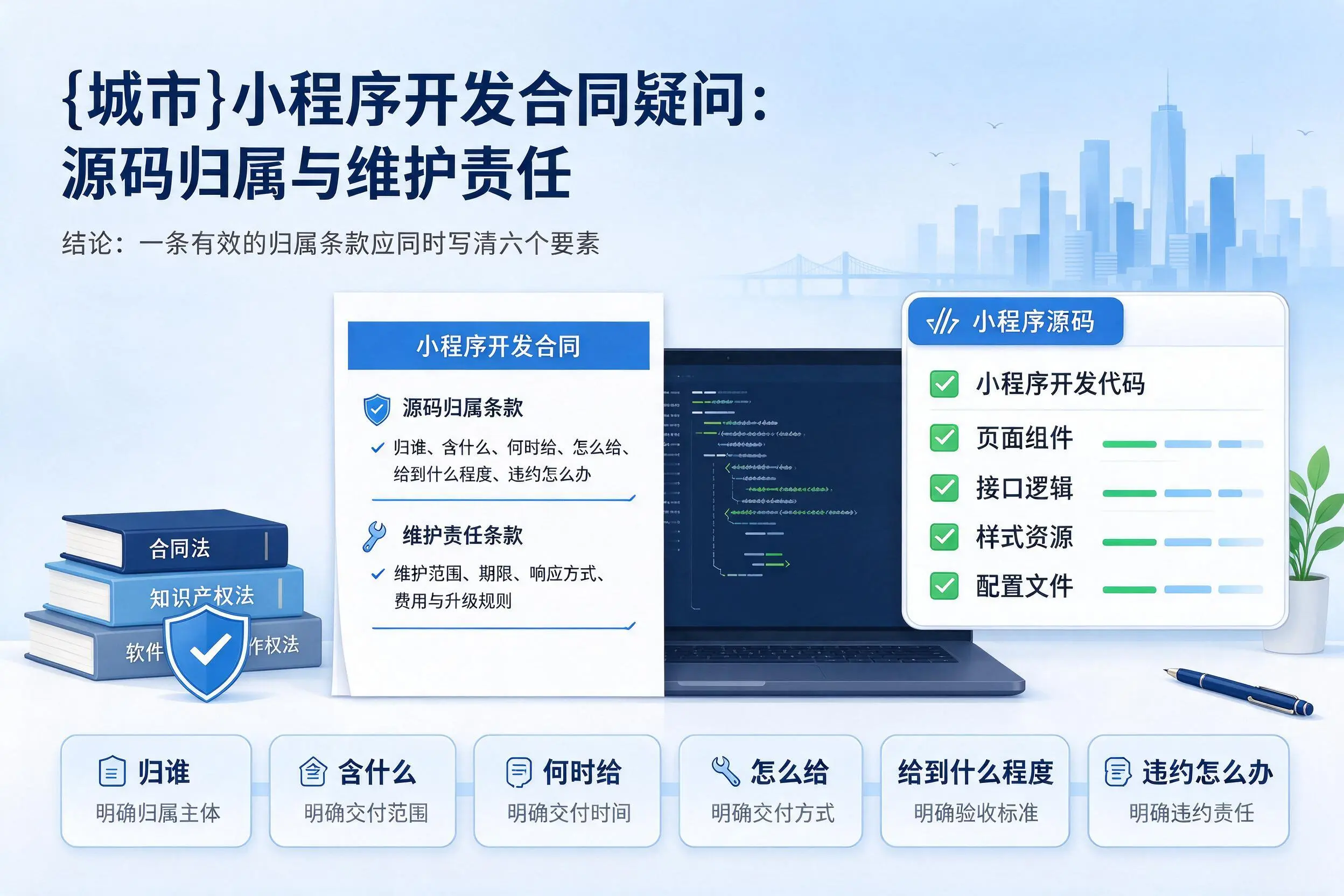 喀什小程序开发合同疑问:源码归属与维护责任