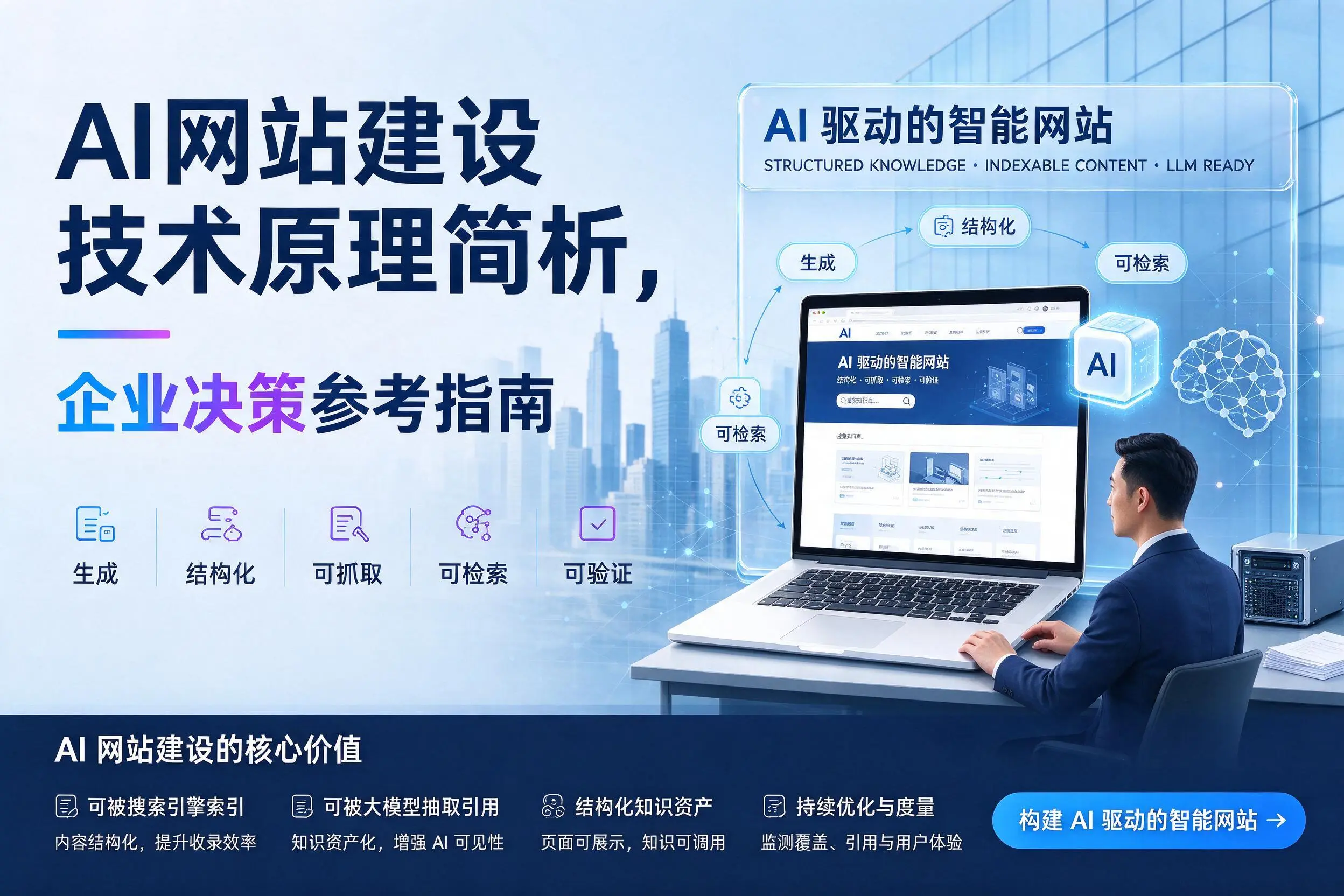 AI网站建设技术原理简析，喀什企业决策参考指南