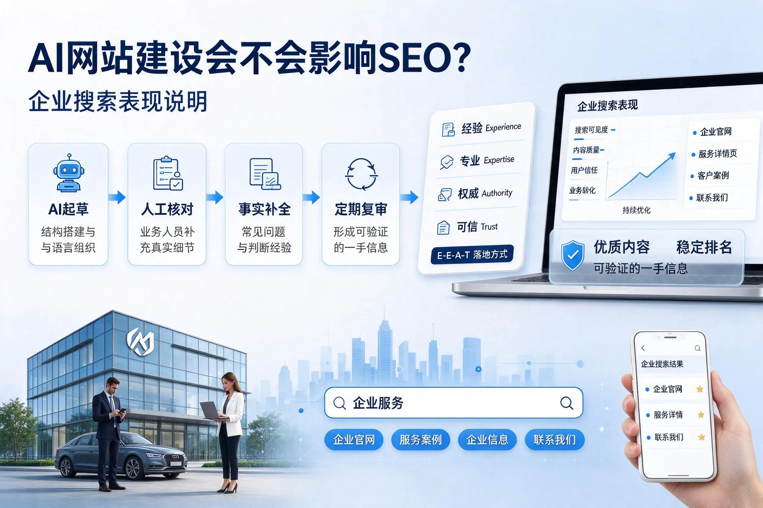 AI网站建设会不会影响SEO?喀什企业搜索表现说明