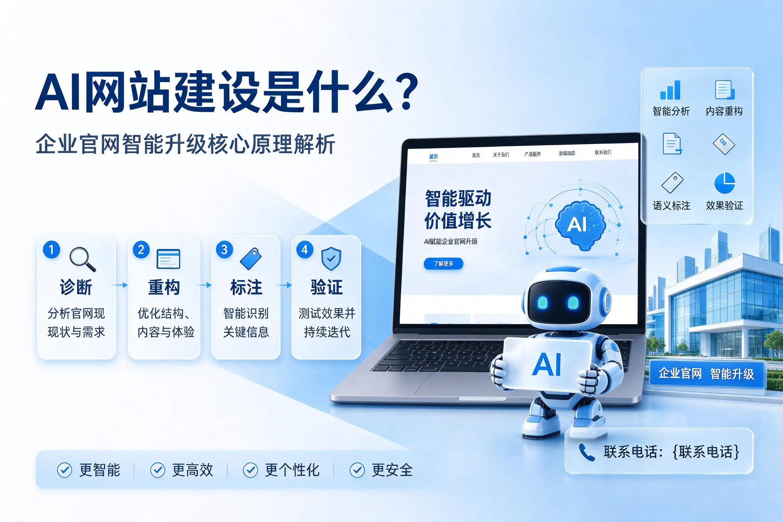 AI网站建设是什么?喀什企业官网智能升级核心原理解析