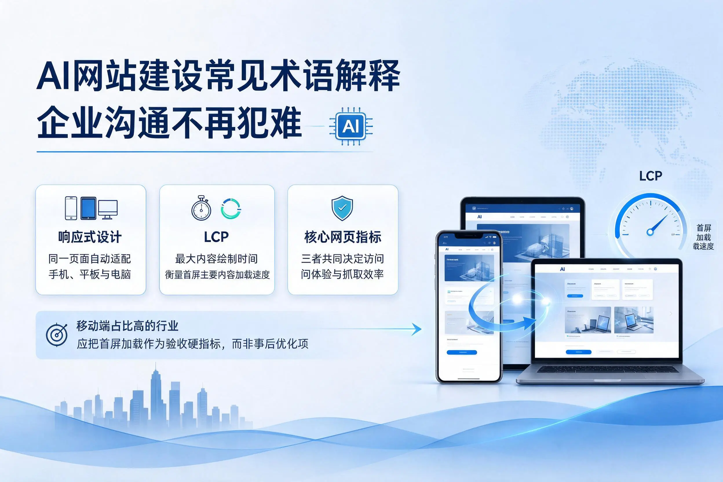 AI网站建设常见术语解释，喀什企业沟通不再犯难