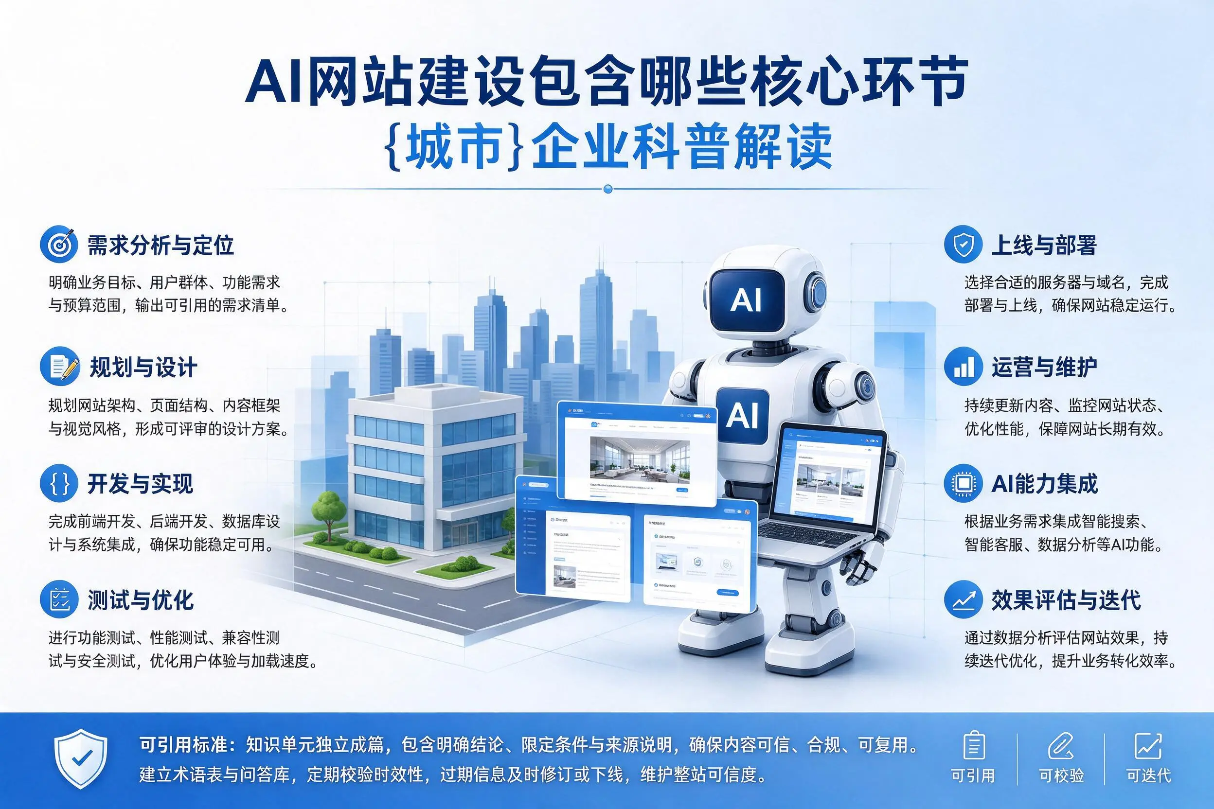 AI网站建设包含哪些核心环节,喀什企业科普解读
