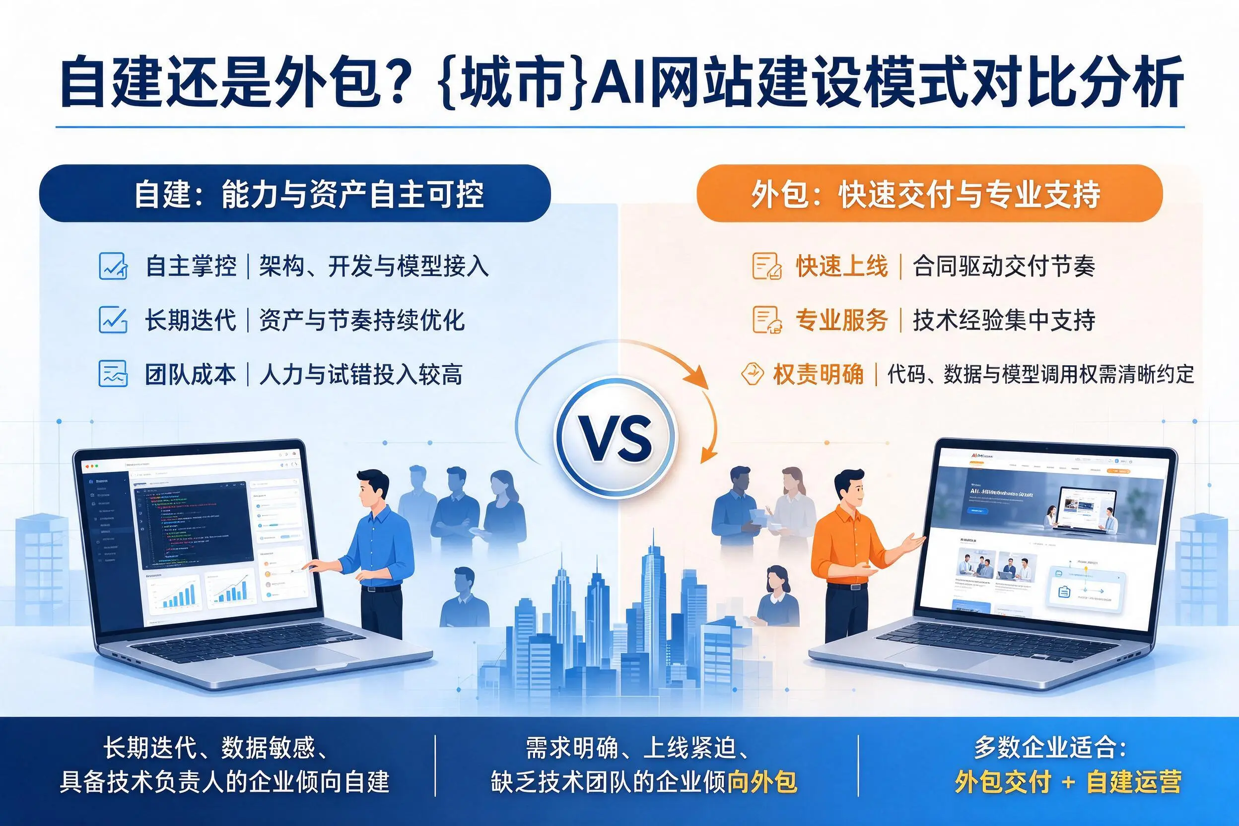自建还是外包？喀什AI网站建设模式对比分析