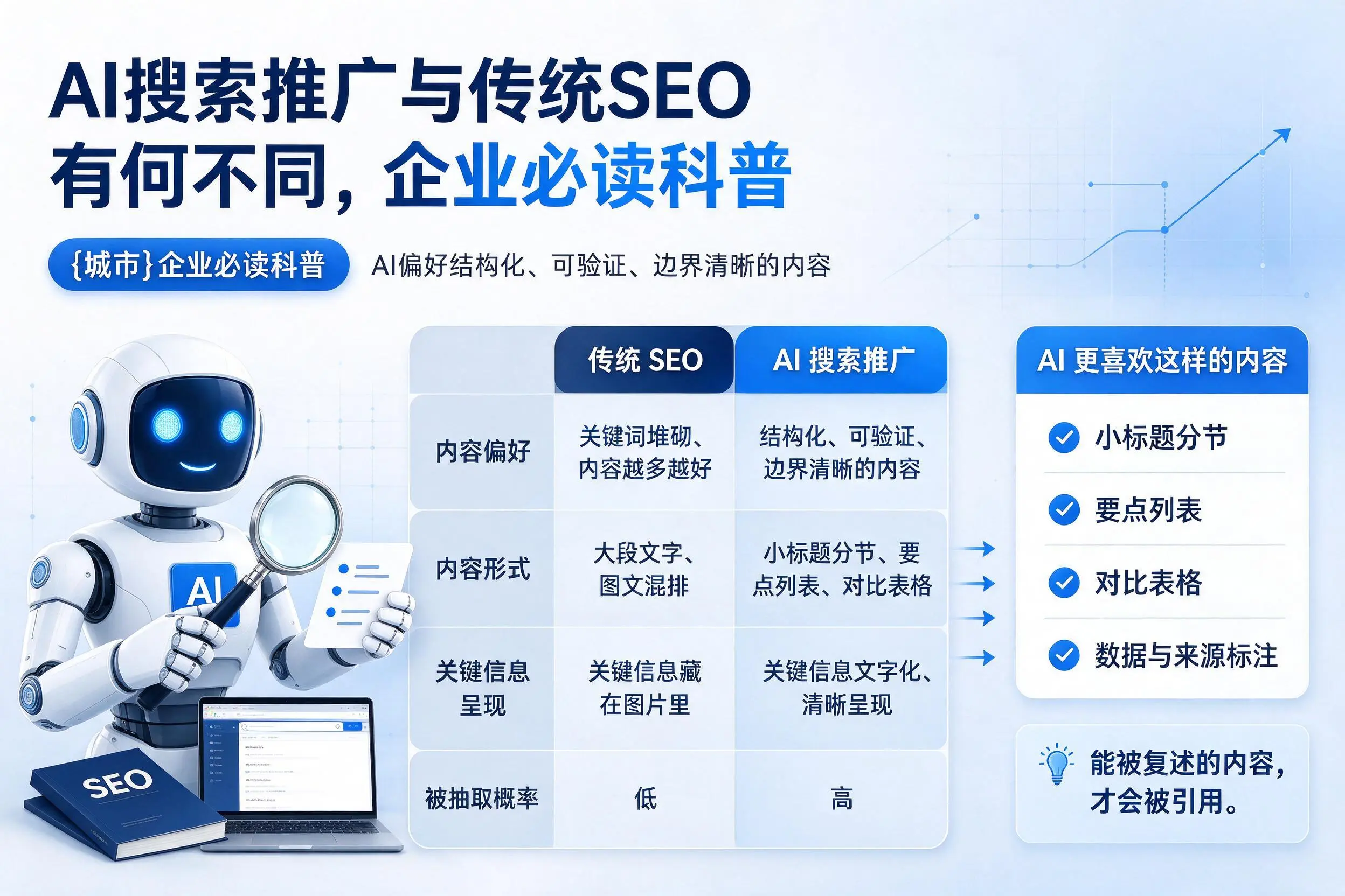 AI搜索推广与传统SEO有何不同,喀什企业必读科普